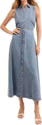 Veronica Beard Fuller Midi Dress In Starlight