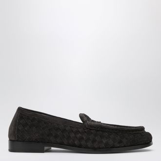 Bottega Veneta Silenzio espresso suede loafers