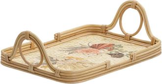 TOV Furniture Tov Furniture Corey Floral Bamboo Tray