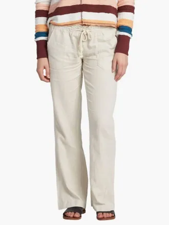 Roxy Womens Oceanside Pant In White