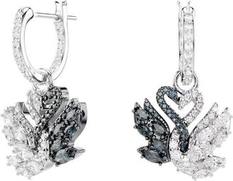 Swarovski Swan Drop Earrings