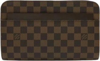 Louis Vuitton Pre-owned Canvas Clutch - Dames - Vintage Clutch - Bruin - ONE Size - Vintage