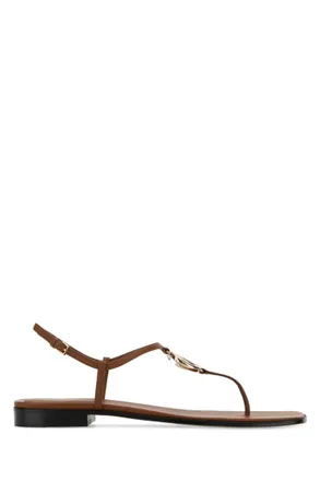 Gucci Brown Ankle Strap Sandals