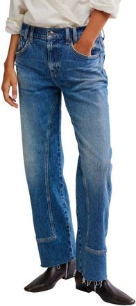 Free People We the Free Risk Taker Raw Hem Straight Leg Jeans in Chance at Nordstrom, Size 32