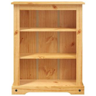 Berkfield Home Beautiful 3-Tier Bookcase Mexican Pine Corona Range 81x29x100 cm in Light Brown | Size: 81 x 29 x 100 cm