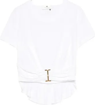 Elisabetta Franchi Mujer, Blusas y Camisas, Blanco, Talla: M
