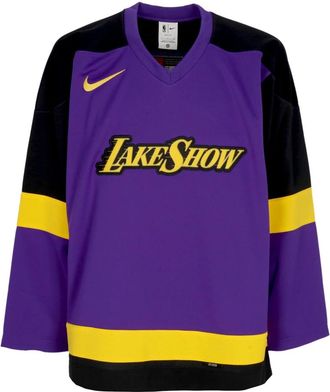 Nike Sportswear, male, Purple, Size: XS City Edition Lakers Hockey Jacket Purple/Black