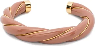 Aur&eacute;lie Bidermann Diana twisted gold-plated bracelet - Oro
