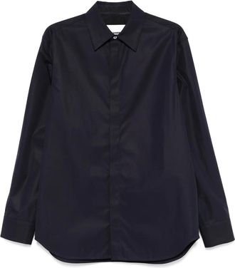 Jil Sander Camicia in cotone biologico - Blu