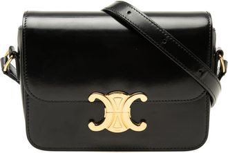 Celine Pre-owned Celine Teen Shiny Calfskin Triomphe Crossbody Ladies ZYNQ4OW5KKBWMBKI