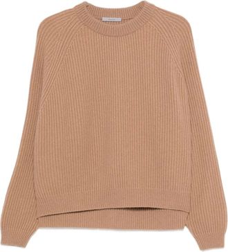 Dusan Maglione girocollo a coste - Toni neutri