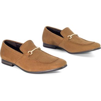 Uncut Roberts Almond Toe Loafer in Tan Microsuede at Nordstrom, Size 11