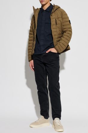 Stone Island Shirt With Pocket, Mens, Navy Blue