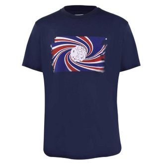 Pretty Green Heren Swirl Logo T-Shirt (Marine)