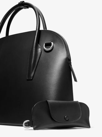 Michael Kors Kaitlin Large Leather Dome Satchel