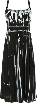 Prada Printed Stretch Viscose Dress