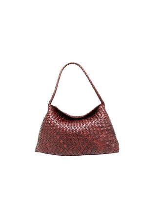 Dragon Diffusion Santa Maria Compact Woven Leather Handbag