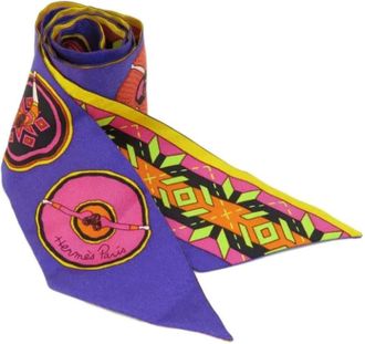 Hermès Pre-owned Scarves, female, Multicolor, Size: ONE SIZE Pre-owned Silk scarves