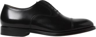 Doucal's Klassieke zwarte brogue jurkschoenen - Heren - Nette schoenen - Zwart - 44 EU - Schoenen