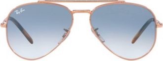 Ray-Ban Clear Gradient Blue Aviator Unisex Sunglasses RB3625 92023F 58