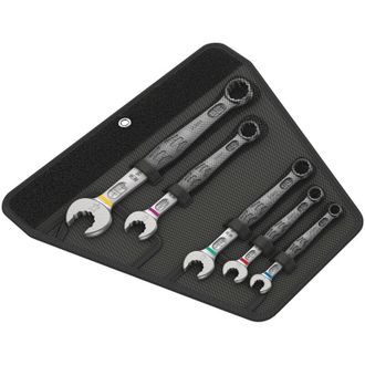 Wera 6003 Joker 5 Imperial Set 1 Juego De Llaves Combinadas, En Pulgadas - 05020240001
