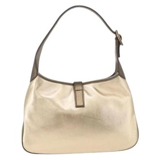 Gucci Pre-owned Shoulder Bag - Dames - Pre-owned - Beige - Maat: ONE Size Leer