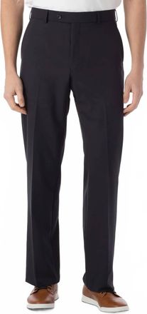 Ballin Dunhill Comfort Eze Commuter Bi Stretch Gabardine Trouser In Navy