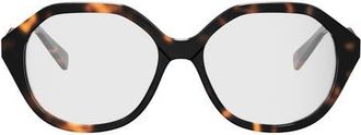 Celine 54mm Geometric Eyeglasses in Dark Havana at Nordstrom