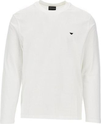 Emporio Armani Lyocell and cotton blend T-shirt with logo Man XXL