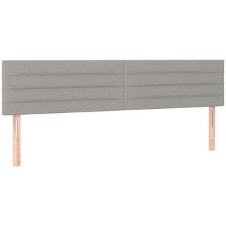 vidaXL Cabeceros 2 Unidades De Tela Gris Claro 90x5x78/88 Cm Vidaxl