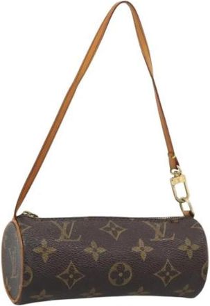 Louis Vuitton Tweedehands Canvas Louis Vuitton tassen - Dames - Vintage Handtas - Bruin - ONE Size - Vintage