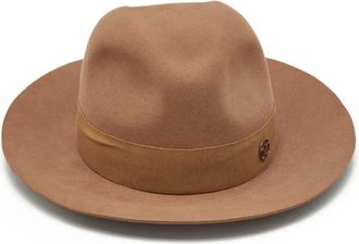 Maison Michel Fedora Henrietta 2024 - Marrone