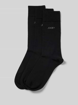 Joop Socken mit Label-Detail im 3er-Pack in Black, Gr&ouml;&szlig;e 39-42