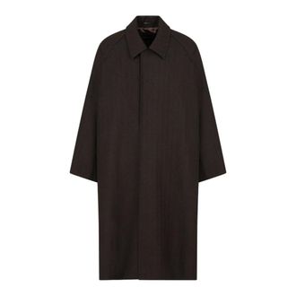 Emporio Armani Jassen, Heren, Bruin, S, Single-Breasted Coats