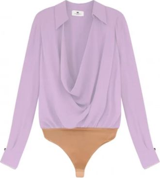 Elisabetta Franchi Mujer, Camisetas, P&uacute;rpura, Talla: M