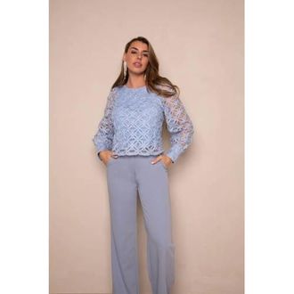 Freebird by Steven blousetop lichtblauw