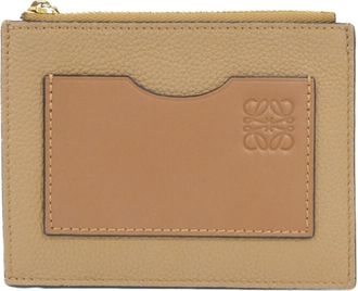 Loewe Brown Leather Coin Purse/Coin Case (Pre-Owned)