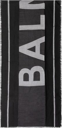 Balmain Paris Wol Sjaal - unisex - Wintersjaals - Zwart - ONE Size - Wol - Accessoires