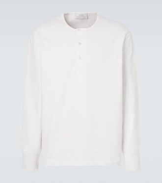 STUDIO NICHOLSON Kuyto cotton jersey Henley shirt