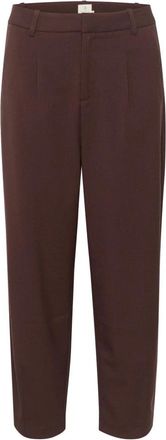 Kaffe Toelopende broek - Dames - Broeken - Bruin - Maat: 2XS Leer