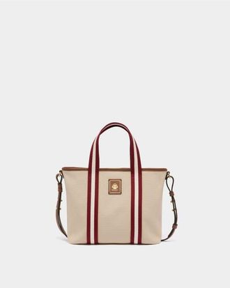 Bally Edelbliss Tote Bag in Canvas with a Bally Ribbon in White at Nordstrom