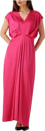 Ibana Kleedjes, Dames, Roze, XS, Polyester, Djana Maxi Jurk