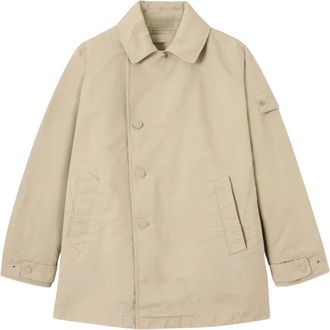 Stone Island David-TC Ghost Pea Coat - Heren - Mantel - Beige - S - Leer - Jassen