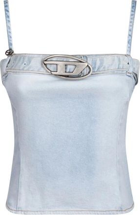 Diesel Tops, Dames, Blauw, S, Katoen, Lucy S Tanktop Lichtblauw