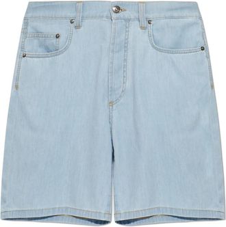 Versace Chambray Denim Shorts - Heren - Denim shorts - Blauw - W32 - Denim - Korte Broeken