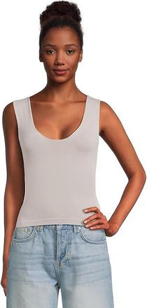 Free People Clean Lines Muscle Cami Womens Clothing Heather Grey : L-XL (US Womens 14-16), Nylon/Spandex