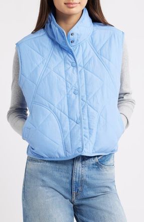 Thread & Supply Lightweight Puffer Vest in Cornflower Blue at Nordstrom, Size X-Small