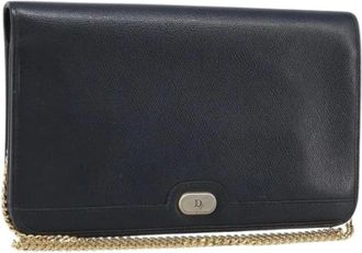 Dior Pre-owned Cross Body Bags, female, Black, Size: ONE SIZE Pre-owned Vintage Plastic Shoulder Bag