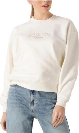 Janice Andy White Sweater - Dames - Sweatshirts - Wit - XL - Hoodies & sweatvesten