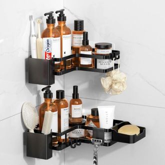 OEM Juego De 6 Estantes De Ducha Sin Necesidad De Taladrar: Pr&aacute;cticos Organizadores Para El Ba&ntilde;o, Perfectos Para Gel De Ducha Y Champ&uacute;